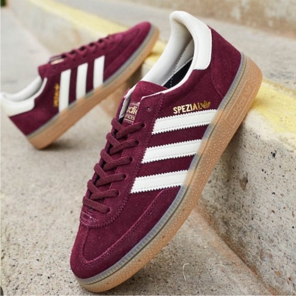 NWT Women’s Adidas Handball Spezial Burgundy Sneakers Size 7 - Picture 1 of 8